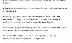 Emine Erdoğan'dan 'Dünya Okuma Yazma Günü' paylaşımı
