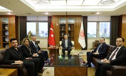 Filistin Büyükelçisi Mustafa'dan Bakan Bolat'a veda ziyareti
