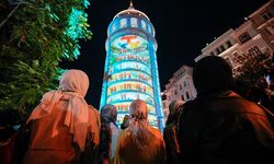 Galata Kulesi TEKNOFEST'in ışığıyla parladı