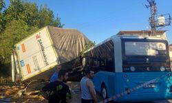 İki araç ile polis memuruna çarpan TIR, körpüden uçtu; 1 ölü, 2 yaralı