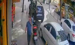 İstanbul - Bayrampaşa'da kaldırımdan yola atlayan çocuğa otomobil çarptı, o anlar kamerada