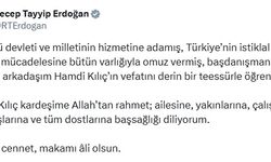 İstanbul- Cumhurbaşkanı Erdoğan'dan Başdanışmanı Kılıç için taziye mesajı