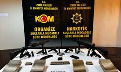 İzmir'de silah kaçakçılığı ve uyuşturucu operasyonu: 7 tutuklama