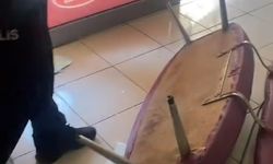 Kadın kuaförüne sopalı saldırı güvenlik kamerasında