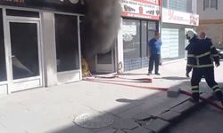 Kırıkkale'deki yangında patlama anı kamerada