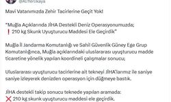 Muğla açıklarında, teknede 210 kilo uyuşturucu ele geçirildi: 2 gözaltı