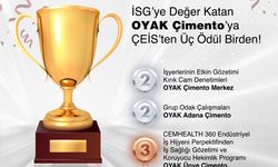 OYAK Çimento'ya ÇEİS'ten üç ödül birden
