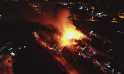Samsun'da kereste fabrikasında yangın / Ek Fotoğraflar