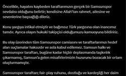 Samsunspor İcra Kurulu Üyesi Erdoğan: Samsunspor camiasını hedef alan suçlamalar kabul edilemez
