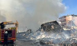 Silah fabrikasının deposunda çıkan yangın söndürüldü