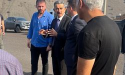 Şırnak'ta kömür sahasında stoklanan kömürlerde yangın