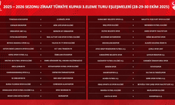 Türkiye Kupası'nda 3'üncü eleme turunun kura çekimi yapıldı