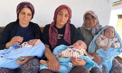 Üçüzleri olan baba, işi bırakıp bebek bakmak zorunda kaldı