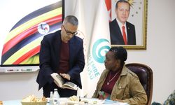 Uganda Kültür Bakanı Dr. Regis, Yunus Emre Enstitüsü Başkanı Prof. Dr. Aliy'yi ziyaret etti