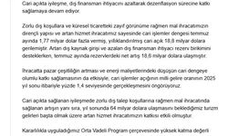 Yılmaz: Cari açığın milli gelire oranının yüzde 1,4 seviyesinde gerçekleşmesini öngörüyoruz