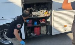 Yolcu otobüsünde ‘pul biber' ile kaplanmış 7 kilo eroine 2 tutuklama