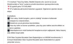 17 ilde siber suç operasyonu: 83 tutuklama