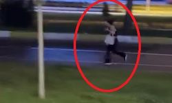 Alkollü kadın, trafikteki araçların önünü kesip, sürücülere tekme attı