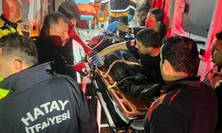 Asi Nehri'ne düşen motosikletliyi itfaiye erleri kurtardı