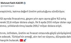 Bakan Kacır: Sanayicimiz, katma değerli üretim yolculuğunu sürdürüyor