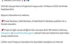 Bakanlıktan 'Yüzyılın Konut Projesi' ile ilgili dolandırıcılık uyarısı