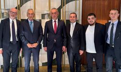 Başkan Hacıosmanoğlu, İtalya Futbol Federasyonu Başkanı Gravina'ya ziyarette bulundu