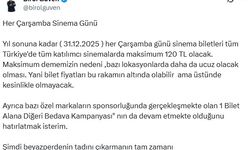 Birol Güven: Her çarşamba sinema biletleri maksimum 120 TL olacak