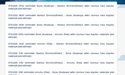 BUDO'nun 8 seferi iptal edildi