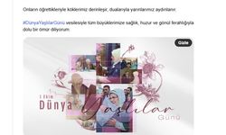 Emine Erdoğan'dan 'Dünya Yaşlılar Günü' paylaşımı