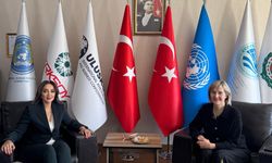 Estonya Büyükelçisi Treier, ULUSKON Başkanı Atasoy'u ziyaret etti
