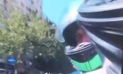 Motosikletiyle vatandaşları korkutarak kayda alan şüpheliye gözaltı