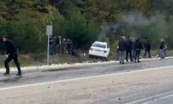 Otomobil ile motosiklet kafa kafaya çarpıştı: 1 ölü, 1 ağır yaralı