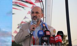 Samsun'da Filistin'e destek için tekneler kortej oluşturdu