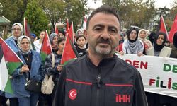 Tekirdağ'da Küresel Sumud Filosu'na destek eylemi