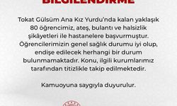 Tokat'ta 80 kız öğrenci ateş ve bulantı şikayetleriyle hastanelere başvurdu