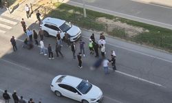 Yaya geçidinde cipin çarptığı 2 kişi yaralandı