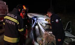 Alkollü sürücünün kullandığı otomobil elektrik direğine çarptı; Anne ve kızı yaralandı