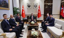 Cumhurbaşkanı Yardımcısı Yılmaz, Kırgızistan Bakanlar Kurulu Başkan Yardımcısı Baysalov ile bir araya geldi