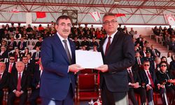 Cumhurbaşkanı Yardımcısı Yılmaz, KKTC'nin 42'nci yıl dönümü dolayısıyla düzenlenen törenlere katıldı