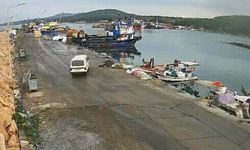 Didim'de kamyonetin denize uçtuğu anların görüntüleri ortaya çıktı