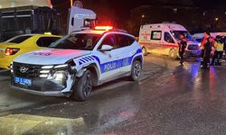 Edirne'de ‘dur' ihtarına uymayan motosikletli, polis aracına çarptı: 2 yaralı