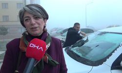 Erzurum ve Kars'ta sis etkili oldu; yolcu otobüsü ile TIR çarpıştı