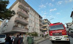 Evde çıkan yangında duman etkilendi