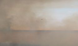 Hakkari - Nehil Sazlığı'ndaki yangına helikopterle müdahale /Video eklendi