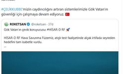 HİSAR-D RF Hava Savunma Füzesi, hedefi tam isabetle vurdu