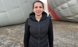Kapadokya'da balonlar bu kez öğretmenler için havalandı
