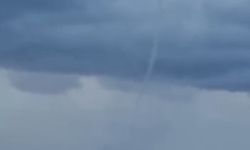 KKTC'nin Esentepe sahilinde hortum; o anlar kamerada