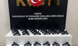 Konya'da yüzlerce tüfek ve tabanca ile silah parçaları ele geçirildi