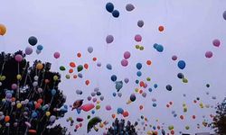Malatya'da lösemili çocuklar için binlerce balon gökyüzüne bırakıldı