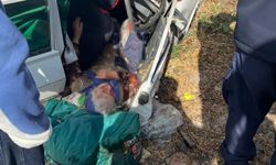 Manisa'da yol kenarına savrulan otomobilin sürücüsü öldü, eşi yaralandı